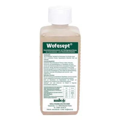WOFASEPT Instrumentu un virsmu dezinfekcijas līdzeklis, 250 ml