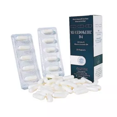 MUCEDOKEHL D 4 kapsulas, 20 gab MUCEDOKEHL D 4 kapsulas, 20 gab