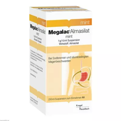 MEGALAC Almasilāta piparmētru suspensija, 250 ml