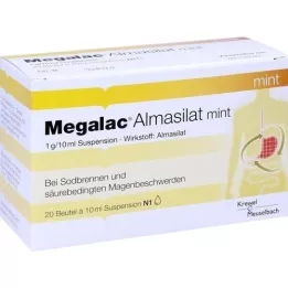 MEGALAC Almasilāta piparmētru suspensija, 20X10 ml