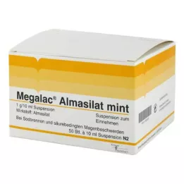 MEGALAC Almasilāta piparmētru suspensija, 50X10 ml