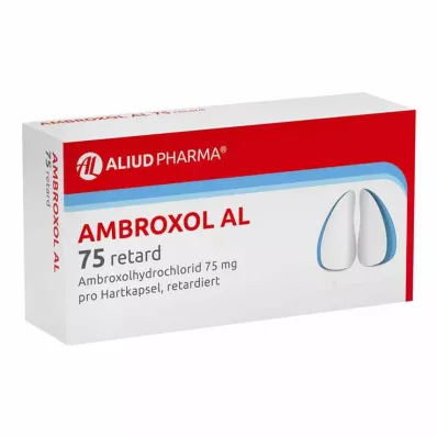 AMBROXOL AL 75 retard pagarinātas darbības kapsulas, 50 gab AMBROXOL AL 75 retard pagarinātas darbības kapsulas, 50 gab