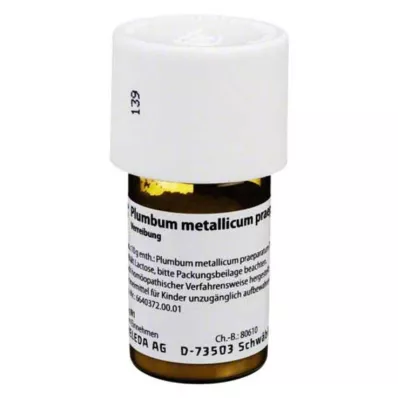 PLUMBUM METALLICUM praep. D 6 Triturācija, 20 g PLUMBUM METALLICUM praep. D 6 Triturācija, 20 g