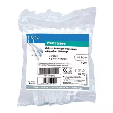 WATTETRÄGER 15 cm liela kokvilnas galviņa, 50 gab