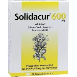 SOLIDACUR 600 mg apvalkotās tabletes, 20 gab