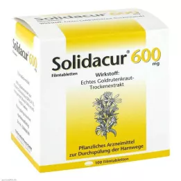 SOLIDACUR 600 mg apvalkotās tabletes, 100 gab