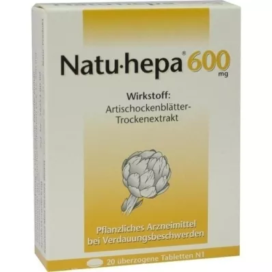 NATU HEPA 600 mg apvalkotās tabletes, 20 gab