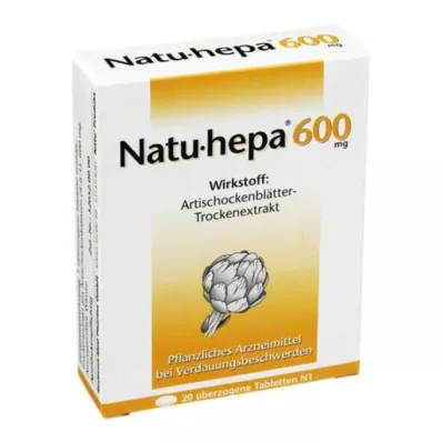 NATU HEPA 600 mg apvalkotās tabletes, 20 gab