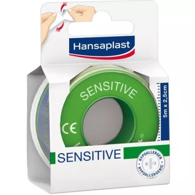 HANSAPLAST Fiksācijas apmetums Sensitive 2,5 cmx5 m, 1 gab