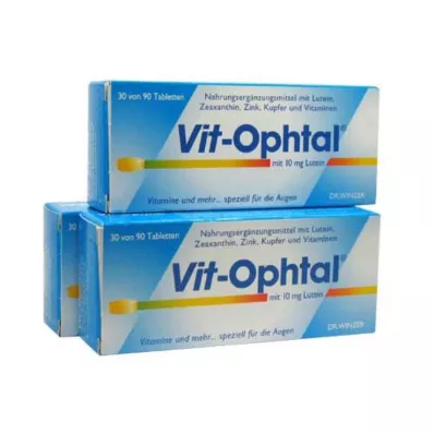 VIT OPHTAL ar 10 mg luteīna tabletēm, 90 gab VIT OPHTAL ar 10 mg luteīna tabletēm, 90 gab