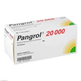 Pangrol 20000 zarnās šķīstošās tabletes, 100 gab