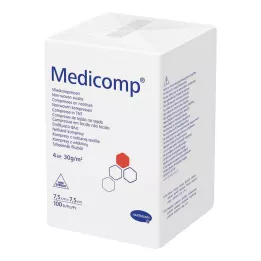 MEDICOMP Neausts komp. nesterils 7,5x7,5 cm, 4 kārtu, 100 gab