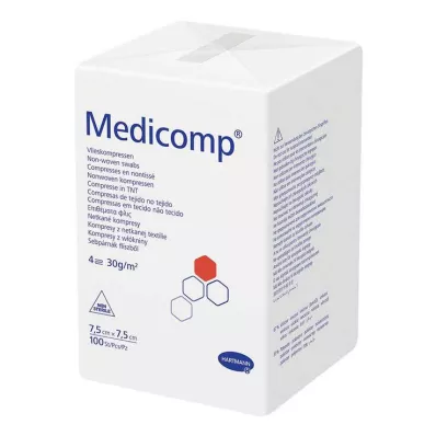 MEDICOMP Neausts komp. nesterils 7,5x7,5 cm, 4 kārtu, 100 gab