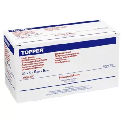 TOPPER Šķēlums Compr.5x5 cm sterils, 20X5 gab TOPPER Šķēlums Compr.5x5 cm sterils, 20X5 gab