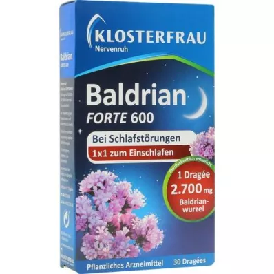 KLOSTERFRAU Baldr.forte 600 Nervenruh tabletes, 30 gab