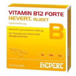 VITAMIN B12 HEVERT forte Inject ampulas, 10X2 ml