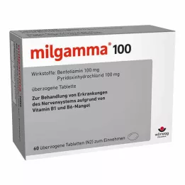 MILGAMMA 100 mg apvalkotās tabletes, 60 gab