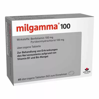 MILGAMMA 100 mg apvalkotās tabletes, 60 gab MILGAMMA 100 mg apvalkotās tabletes, 60 gab