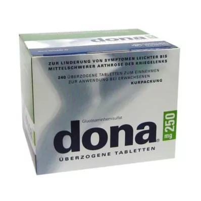 DONA 250 mg apvalkotās tabletes, 240 gab
