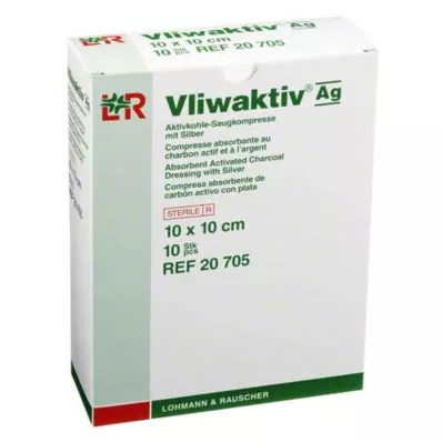 VLIWAKTIV AG Activated charcoal absorbējošs spilventiņš ar sudrabu 10x10 cm, 10 gab VLIWAKTIV AG Activated charcoal absorbējošs spilventiņš ar sudrabu 10x10 cm, 10 gab