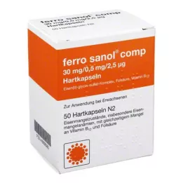 FERRO SANOL sal. Cietās kapsulas ar liekajām granulām, 50 gab