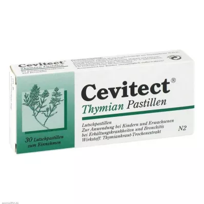 CEVITECT Timiāna pastilas, 30 gab