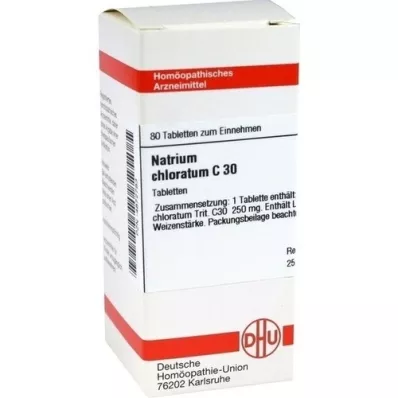 NATRIUM CHLORATUM C 30 tabletes, 80 kapsulas