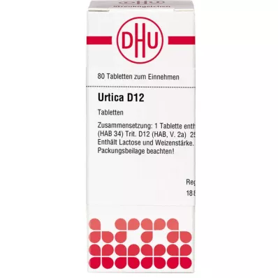 URTICA D 12 tabletes, 80 kapsulas
