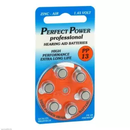 BATTERIEN f.dzirdes aparāti Power PP13, 6 gab