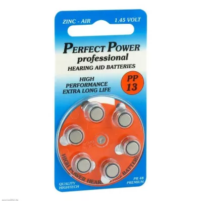 BATTERIEN f.dzirdes aparāti Power PP13, 6 gab BATTERIEN f.dzirdes aparāti Power PP13, 6 gab
