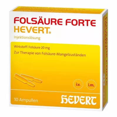 FOLSÄURE HEVERT forte ampulas, 10X2 ml