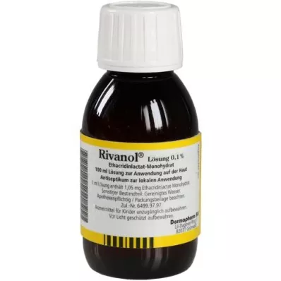 RIVANOL 0,1% šķīdums, 100 ml