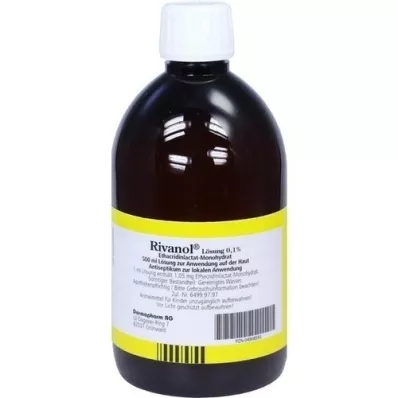 RIVANOL 0,1% šķīdums, 500 ml