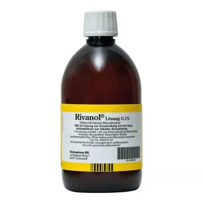 RIVANOL 0,1% šķīdums, 500 ml