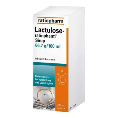 LACTULOSE-ratiopharm sīrups, 200 ml LACTULOSE-ratiopharm sīrups, 200 ml