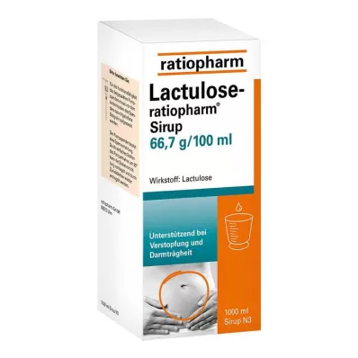 LACTULOSE-ratiopharm sīrups, 1000 ml