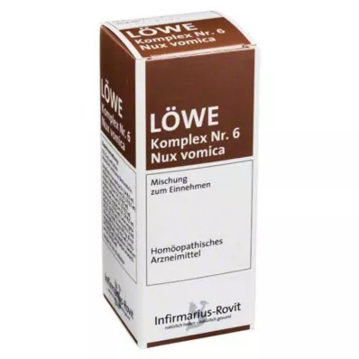 LÖWE KOMPLEX Nr.6 Nux Vomic pilieni, 100 ml LÖWE KOMPLEX Nr.6 Nux Vomic pilieni, 100 ml