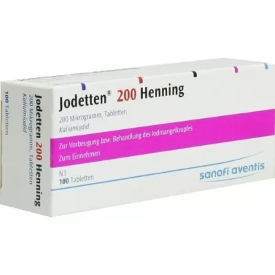 JODETTEN 200 Henninga tabletes, 100 gab