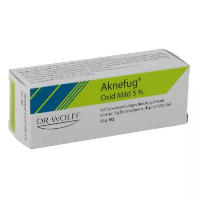 AKNEFUG Oksīda vieglas iedarbības 5% gēls, 50 g AKNEFUG Oksīda vieglas iedarbības 5% gēls, 50 g