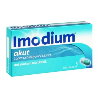 IMODIUM akūtas cietās kapsulas, 6 gab