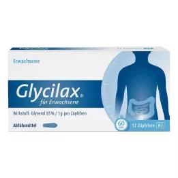GLYCILAX Zupozitorijas pieaugušajiem, 12 gab