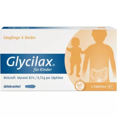 GLYCILAX Zupozitorijas bērniem, 6 gab