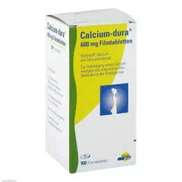 CALCIUM DURA Plēves apvalkotās tabletes, 100 gab