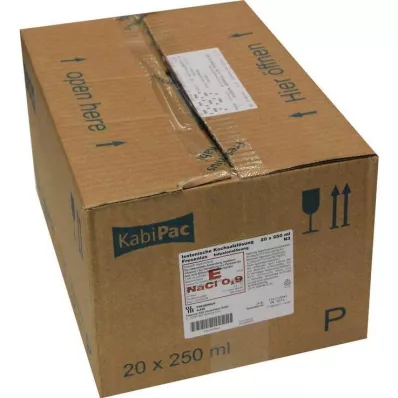 KOCHSALZLÖSUNG 0,9% plastmasas pudele Fresenius, 20X250 ml