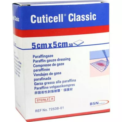 CUTICELL Klasiskā marle brūcēm 5x5 cm, 50 gab CUTICELL Klasiskā marle brūcēm 5x5 cm, 50 gab