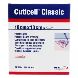 CUTICELL Klasiskā marle brūcēm 10x10 cm, 10 gab