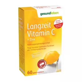 GESUND LEBEN Ilgtermiņa C vitamīna + cinka kapsulas, 60 gab
