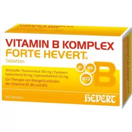 VITAMIN B KOMPLEX forte Hevert tabletes, 100 gab