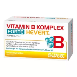 VITAMIN B KOMPLEX forte Hevert tabletes, 100 gab
