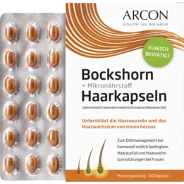 BOCKSHORN+Mikroelementi matu kapsulas Tisane plus, 60 gab